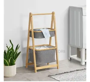 Laundry Hamper With Removable Slide Bag and Shelf,