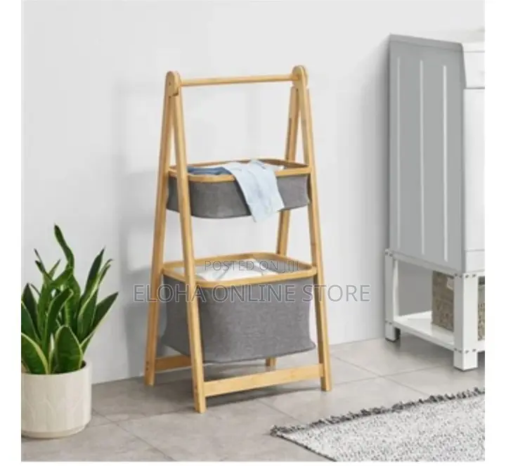 Laundry Hamper With Removable Slide Bag and Shelf,