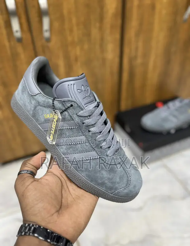 Original Grey Adidas Gazelle Sneaker for sale - Rafah Raxak  Price: USh  185,000 on Jiji.ug [Central Division]