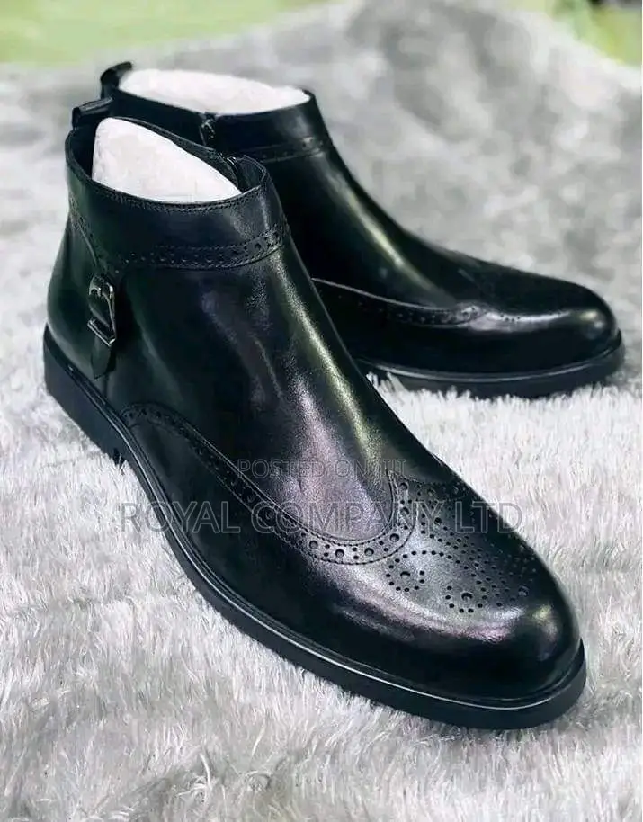 Gentle Boot/Genuine Leather /Black in Color