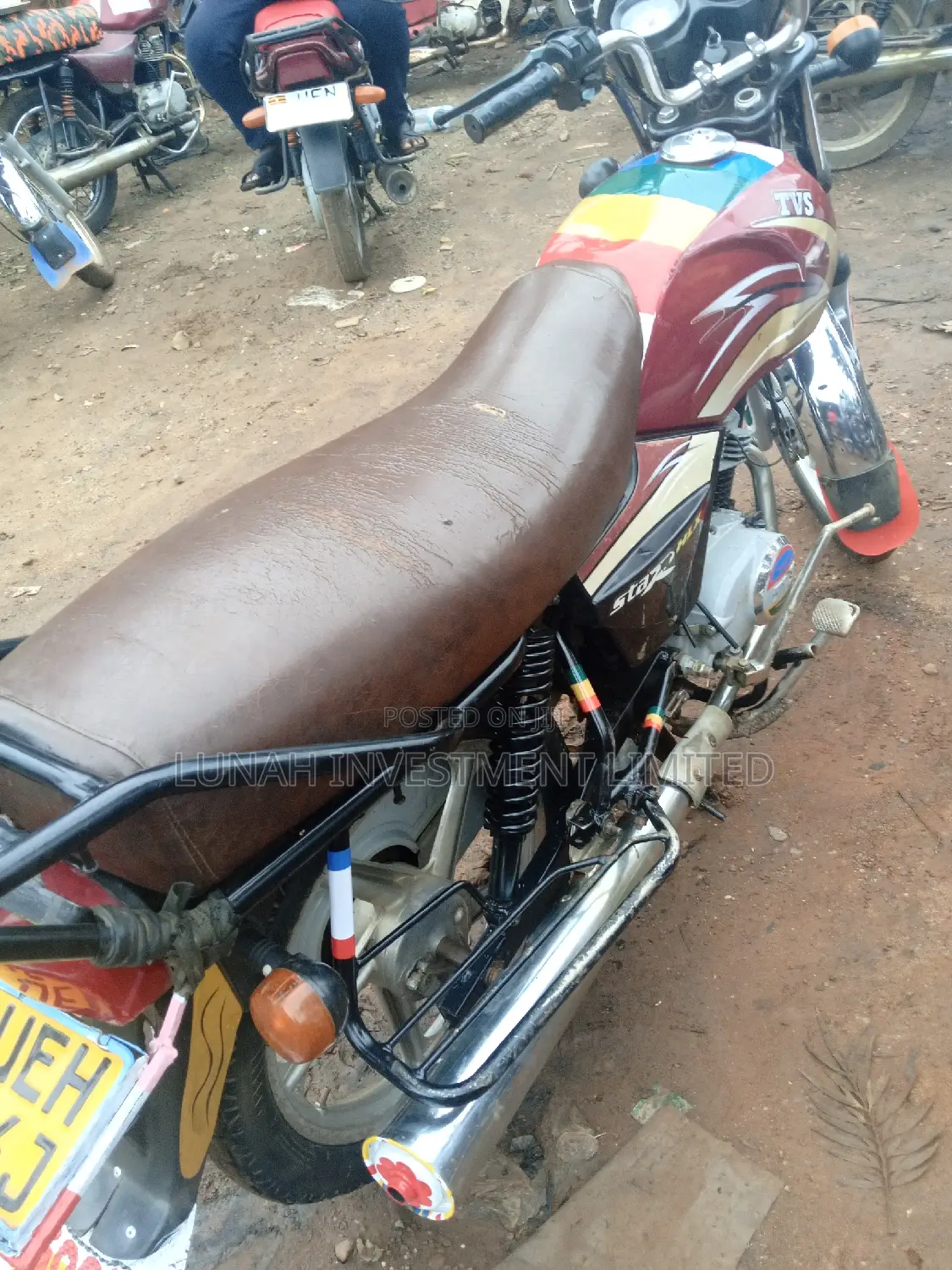 TVS XL 100 2021 Red