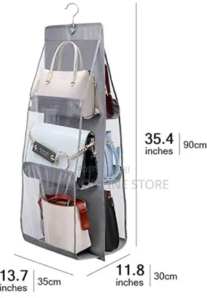 Clear Purse Handbag Hanging Storage Bag Organizer Closet