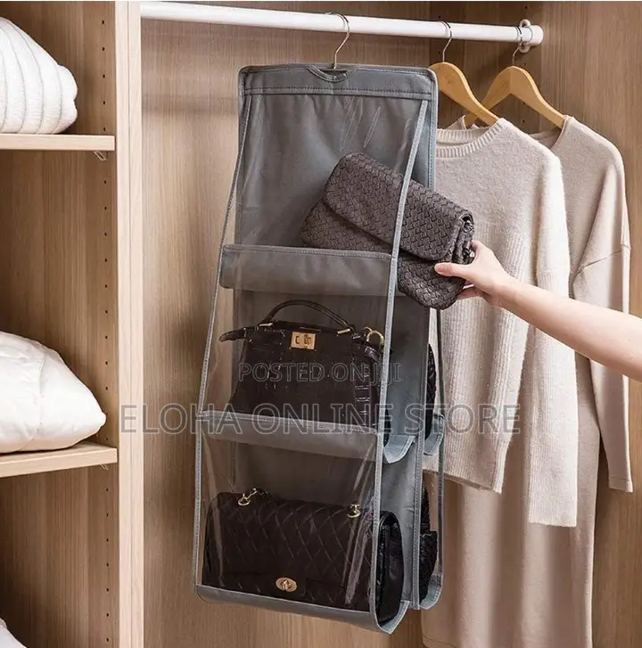 Clear Purse Handbag Hanging Storage Bag Organizer Closet
