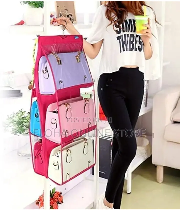 Clear Purse Handbag Hanging Storage Bag Organizer Closet