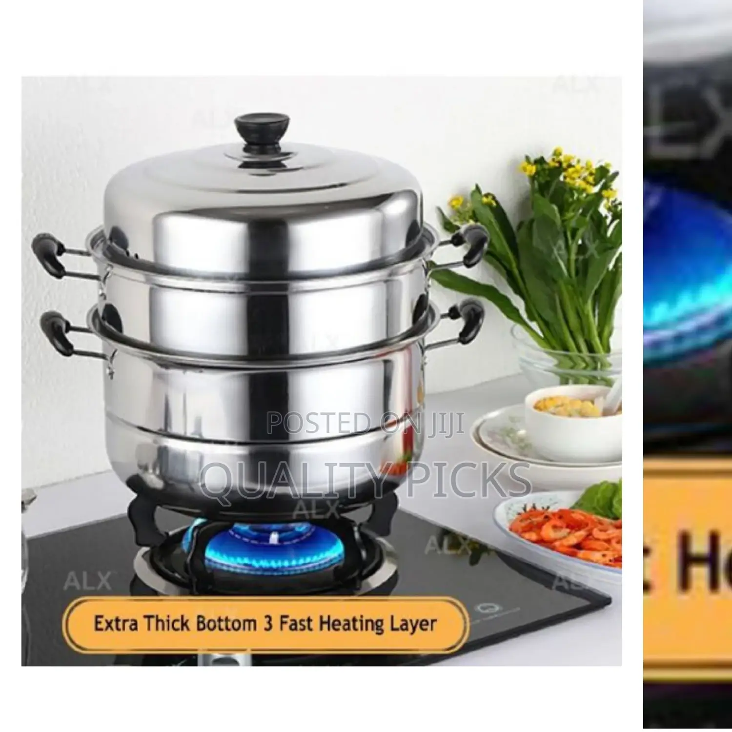 3 Heating Layer Food Steamer