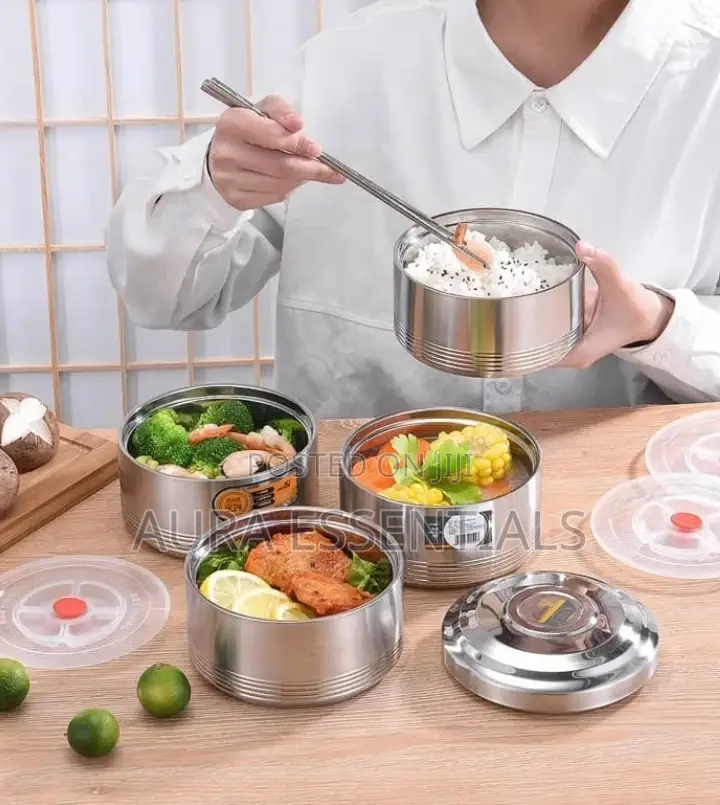 4layers Large Stainless Steel Lunch Box