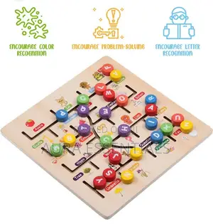 Wooden Alphabet Tracing Board Game for Kids