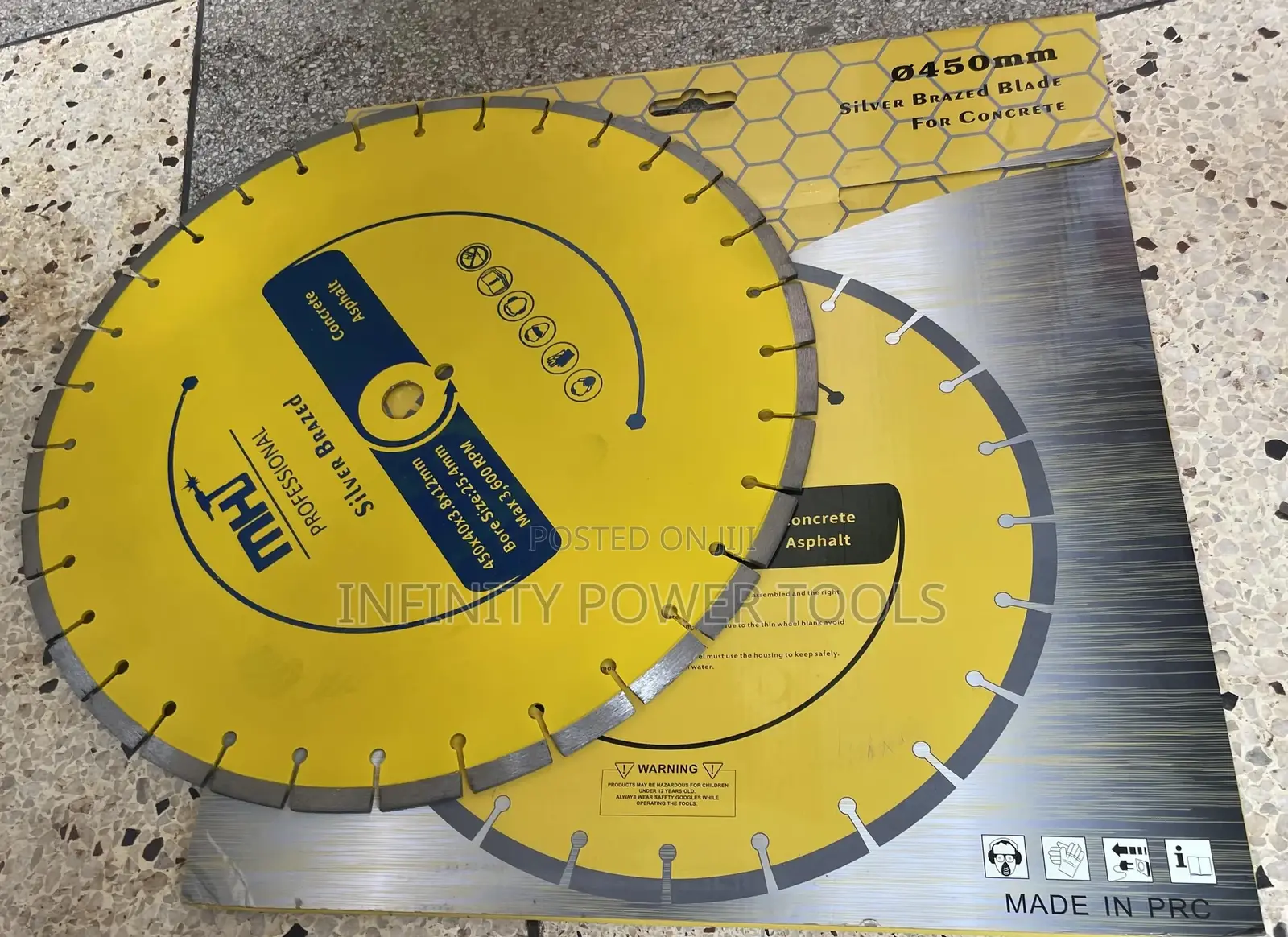 MHT Silver Concrete Blade 17” Size