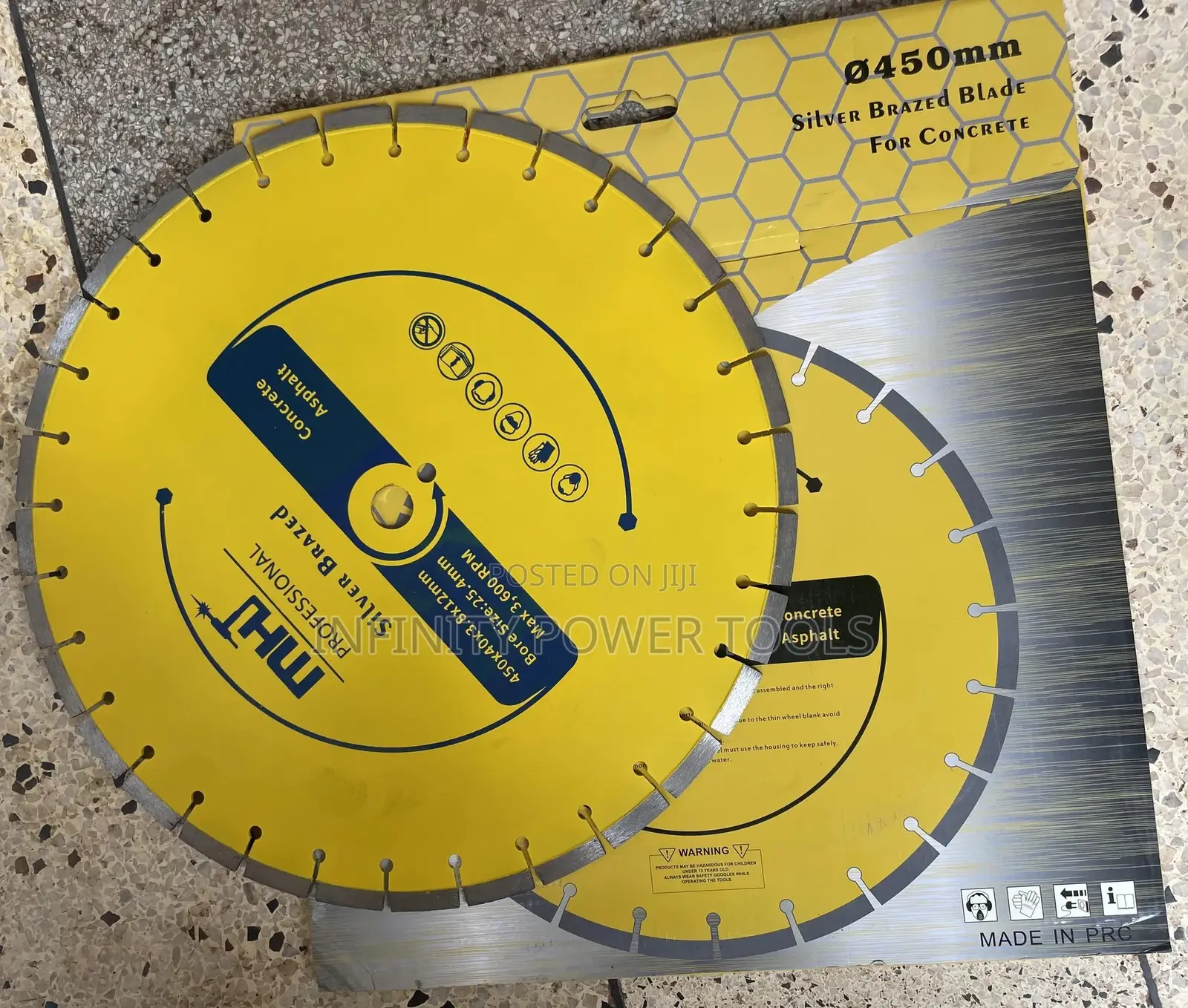 MHT Silver Concrete Blade 17” Size
