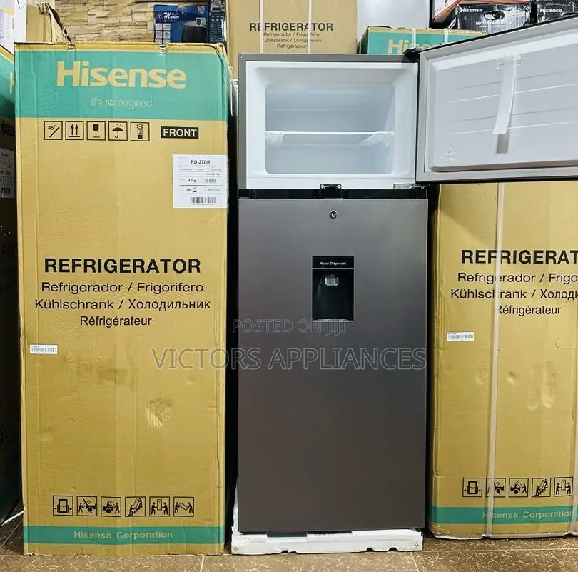 Hisense Double Door Fridge 270 Liters Rd27dr