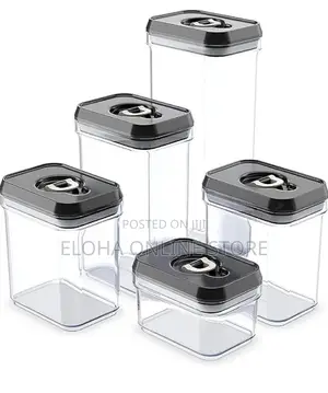 5 Pieces Air-Tight Food Storage Container Set