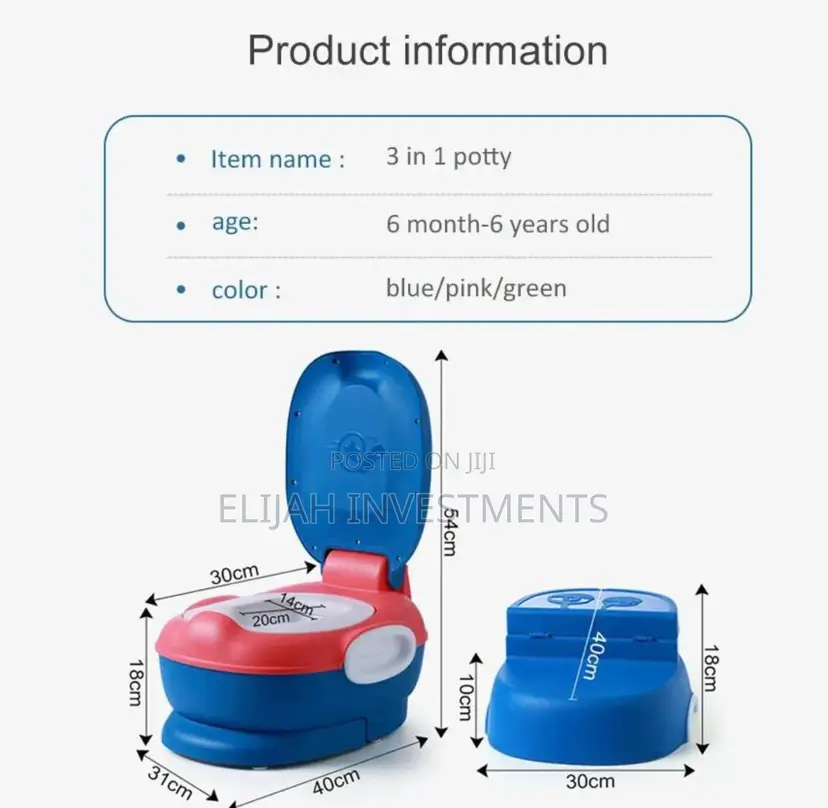 3in1 Portable Baby Toilet for Both Boys and Girls