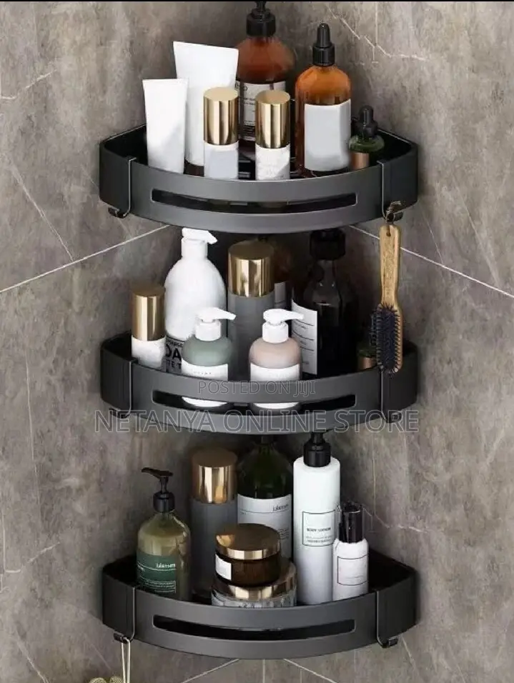 Thickened Aluminum Bathroom Corner Shelf