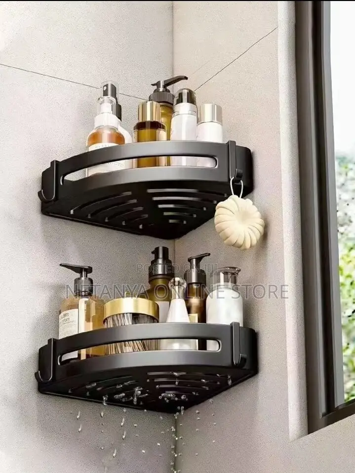 Thickened Aluminum Bathroom Corner Shelf