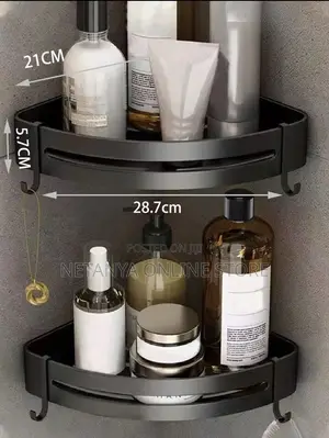 Thickened Aluminum Bathroom Corner Shelf