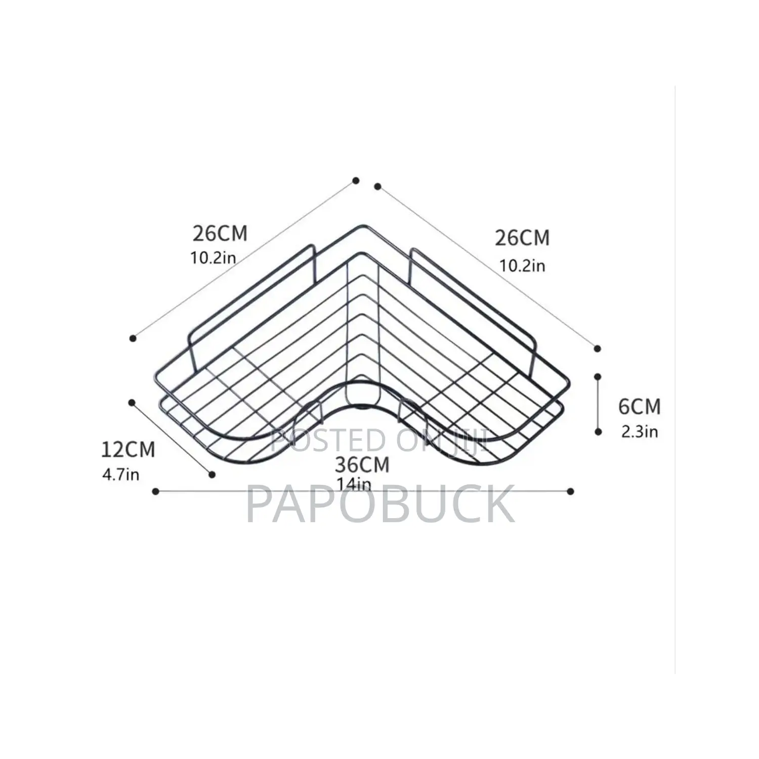 2 PCS Punch Free Corner Rack