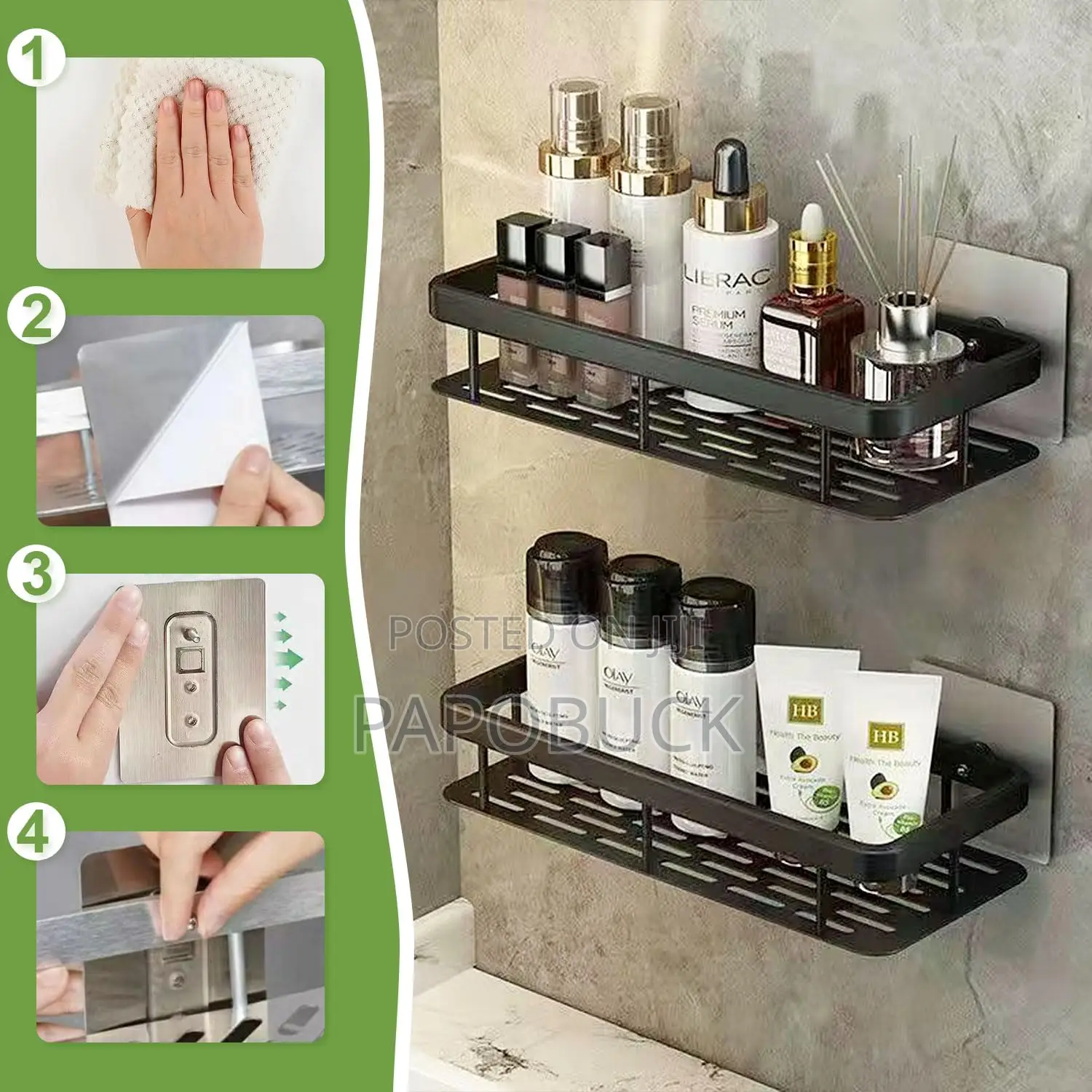 A Pair of Punch Free Wall Caddies/ Racks