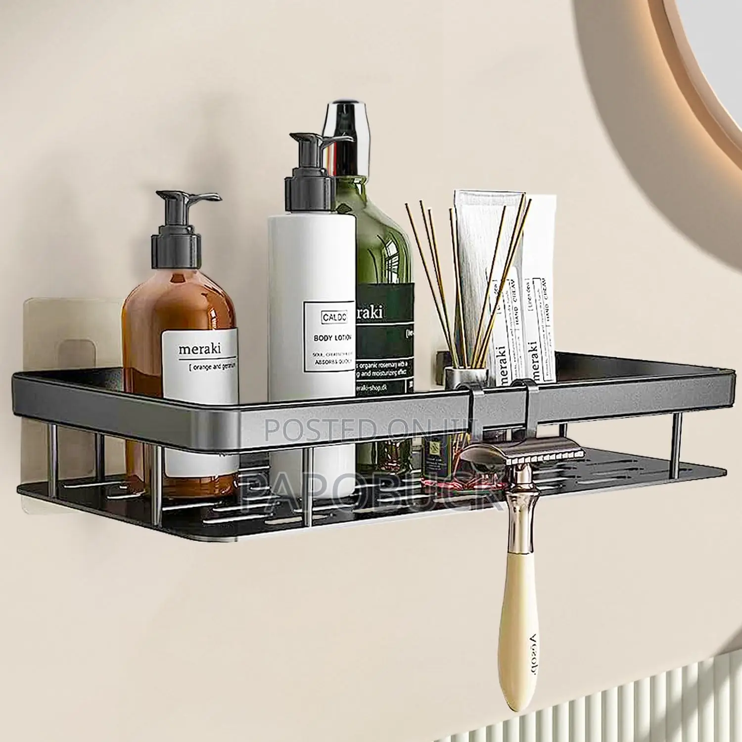 A Pair of Punch Free Wall Caddies/ Racks