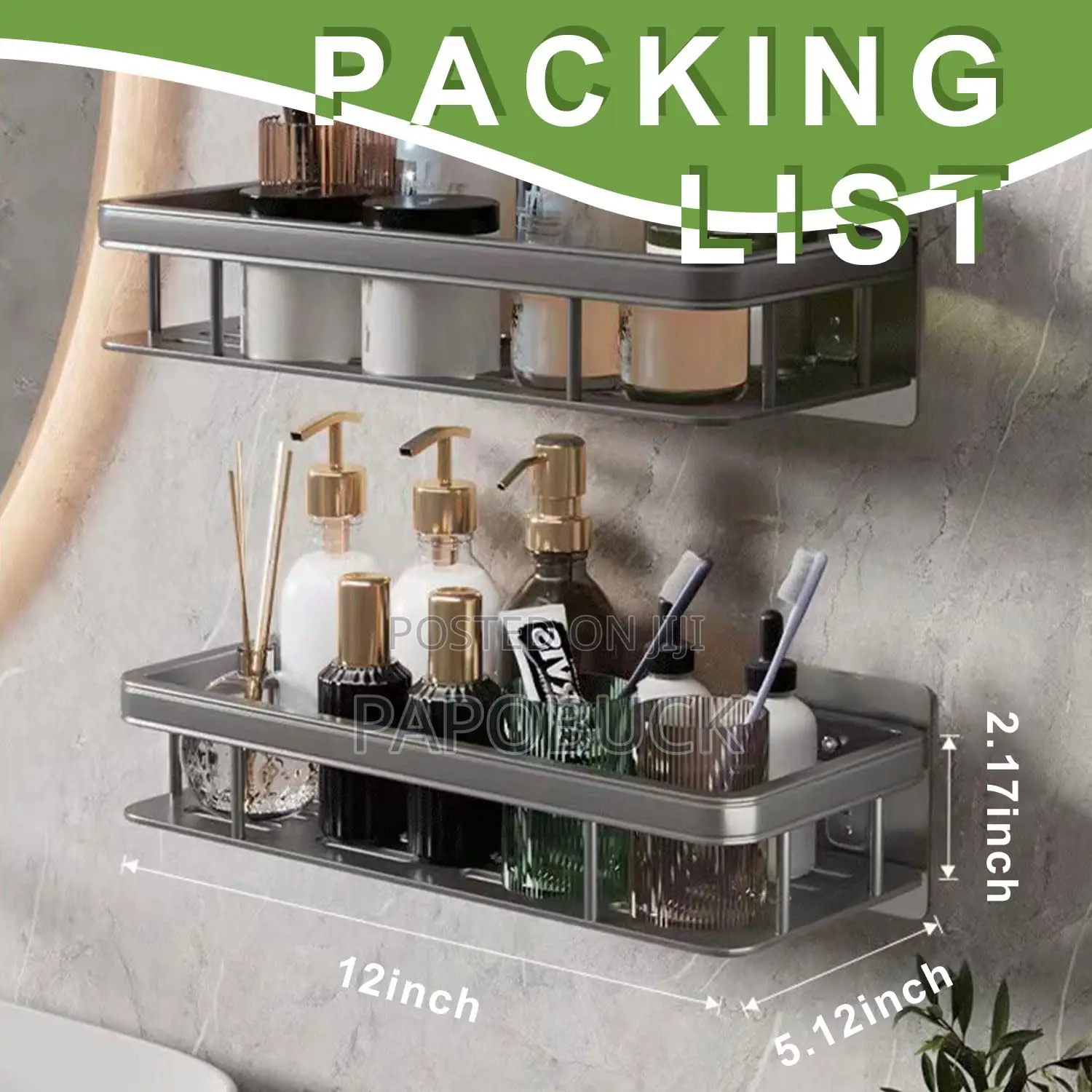 A Pair of Punch Free Wall Caddies/ Racks