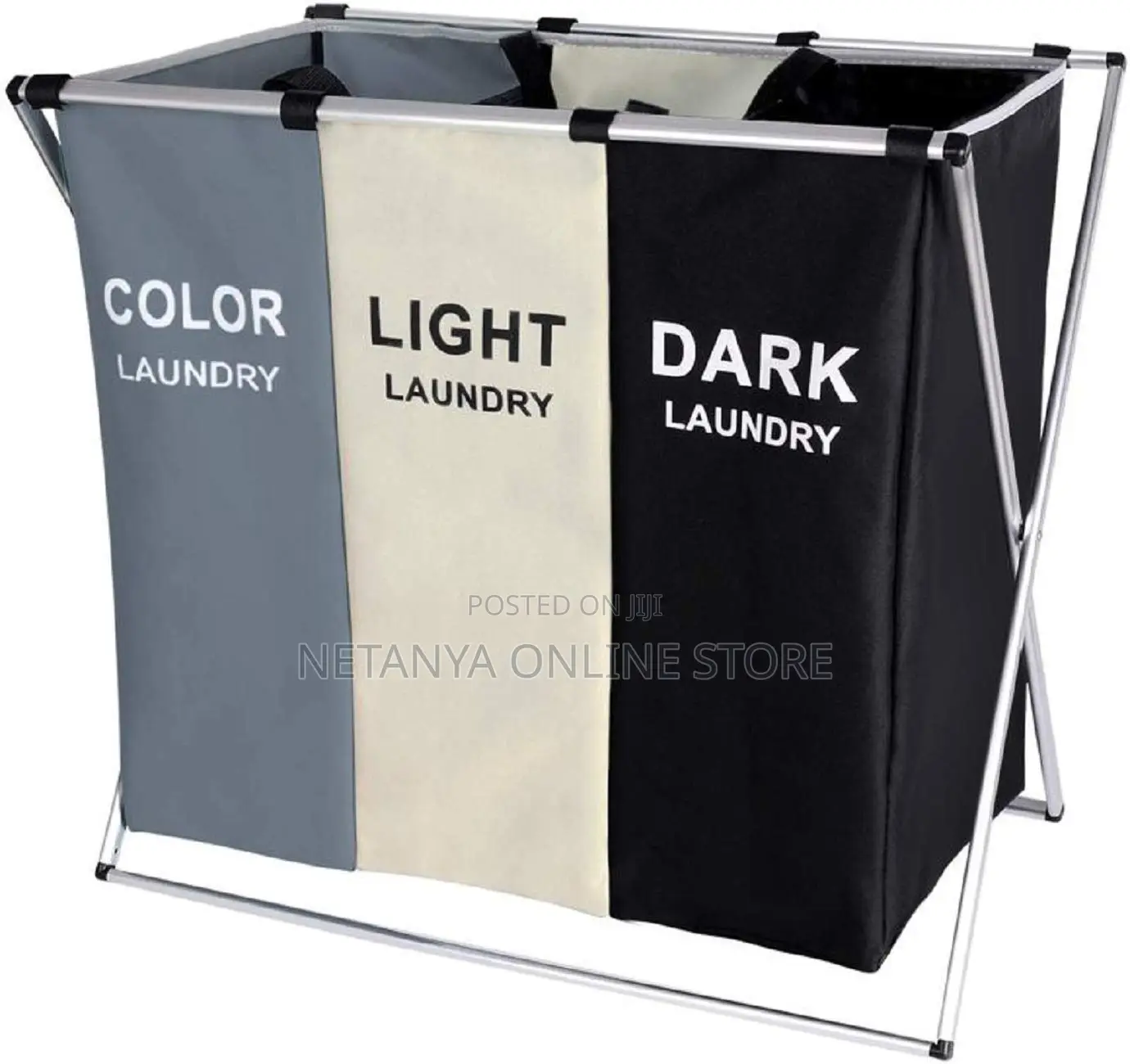 3 Grid Waterproof Laundry Basket