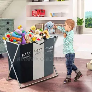 3 Grid Waterproof Laundry Basket