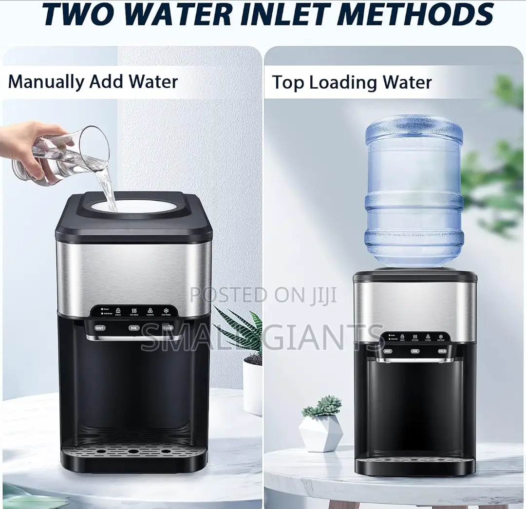 3-in-1 Water Cooler Dispenser With Built-in Ice Maker