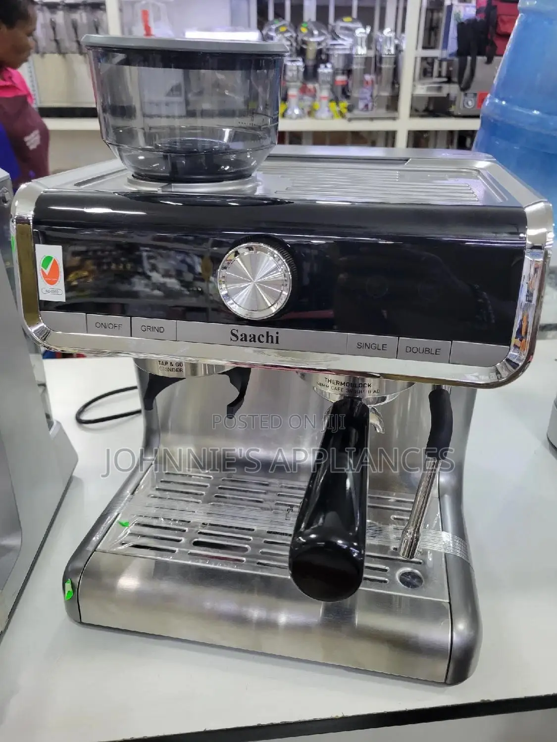 Saarch Commercial Expresso Coffee Machine / Grinder 2.8l