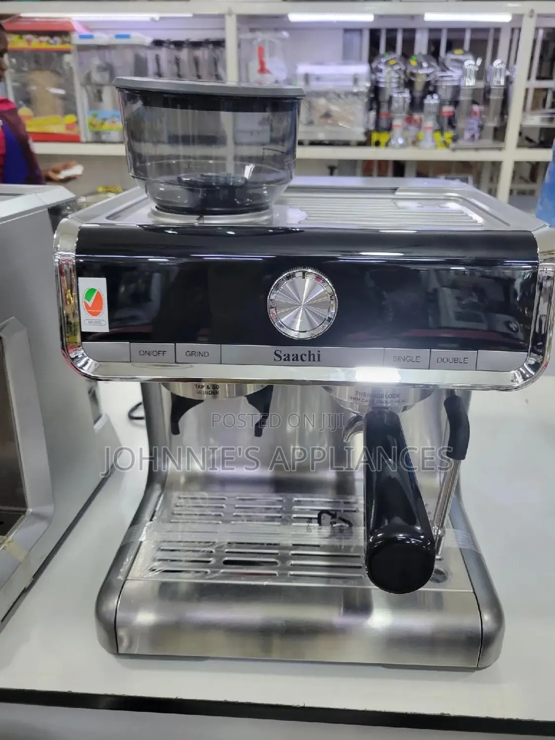 Saarch Commercial Expresso Coffee Machine / Grinder 2.8l