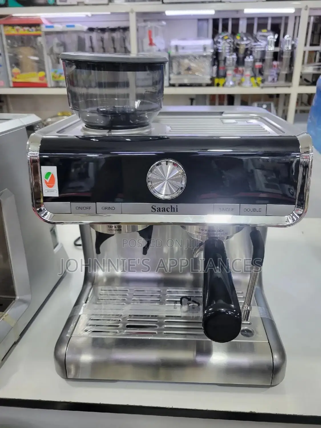 Saarch Commercial Expresso Coffee Machine / Grinder 2.8l