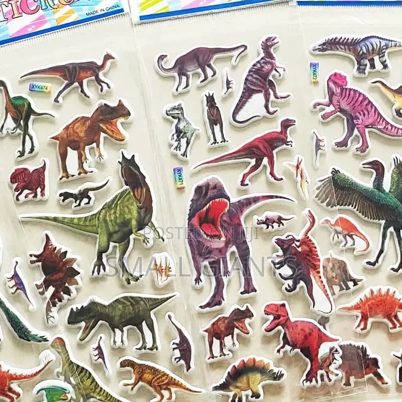 1 Sheet Little Dinosaurs 3D Stickers