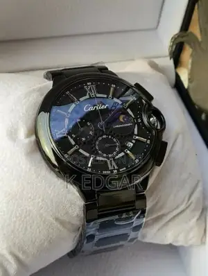 Black Cartier Watch