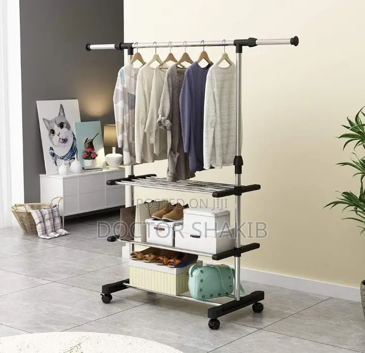 Maple Leaf Garment Rack With Wheels