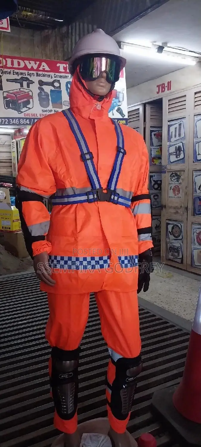 Rain Coat With Protective Wear