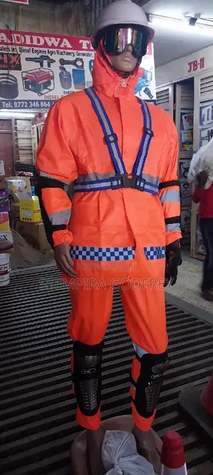 Rain Coat With Protective Wear