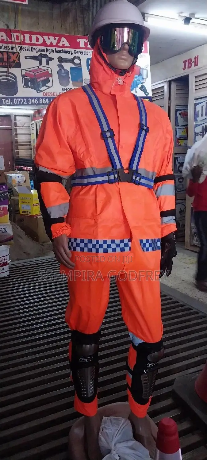 Rain Coat With Protective Wear