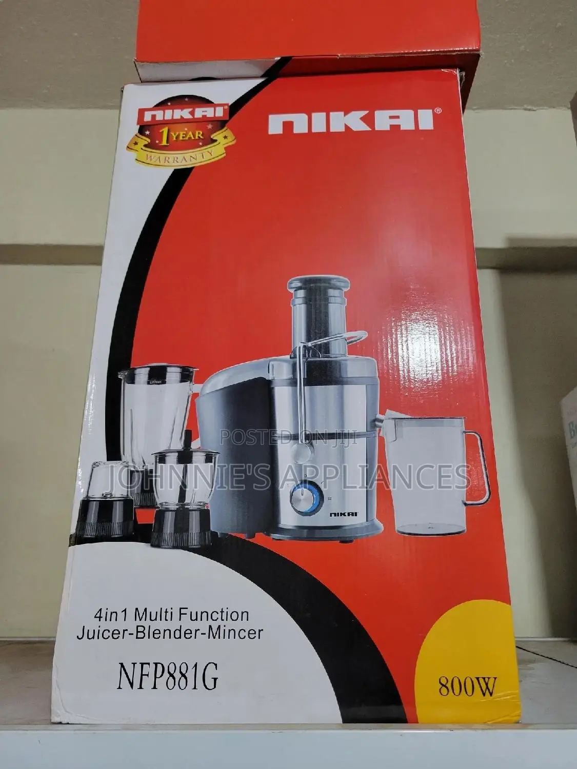 Nikai 4in1 Multifunctional Juicer Blender 800wts