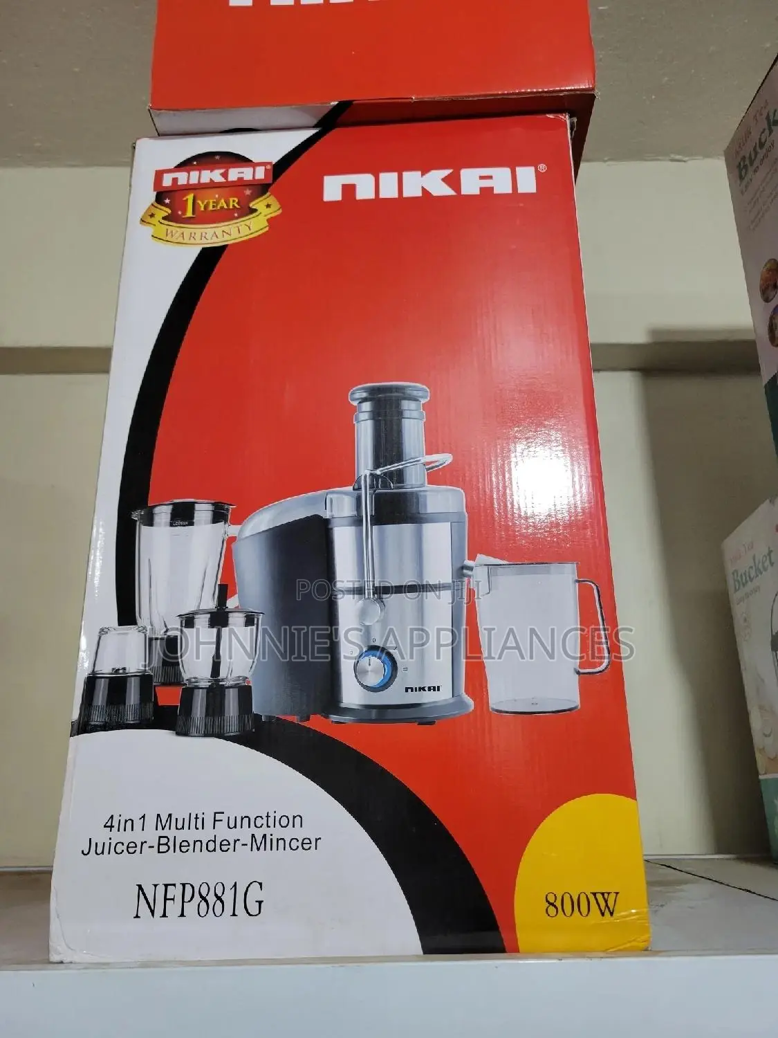 Nikai 4in1 Multifunctional Juicer Blender 800wts
