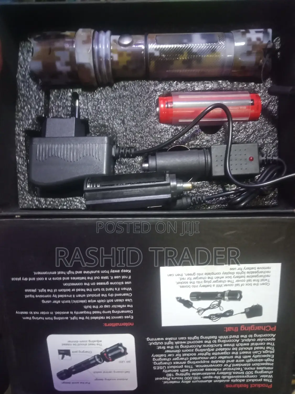 Rechargeable Led Flashlight Swat