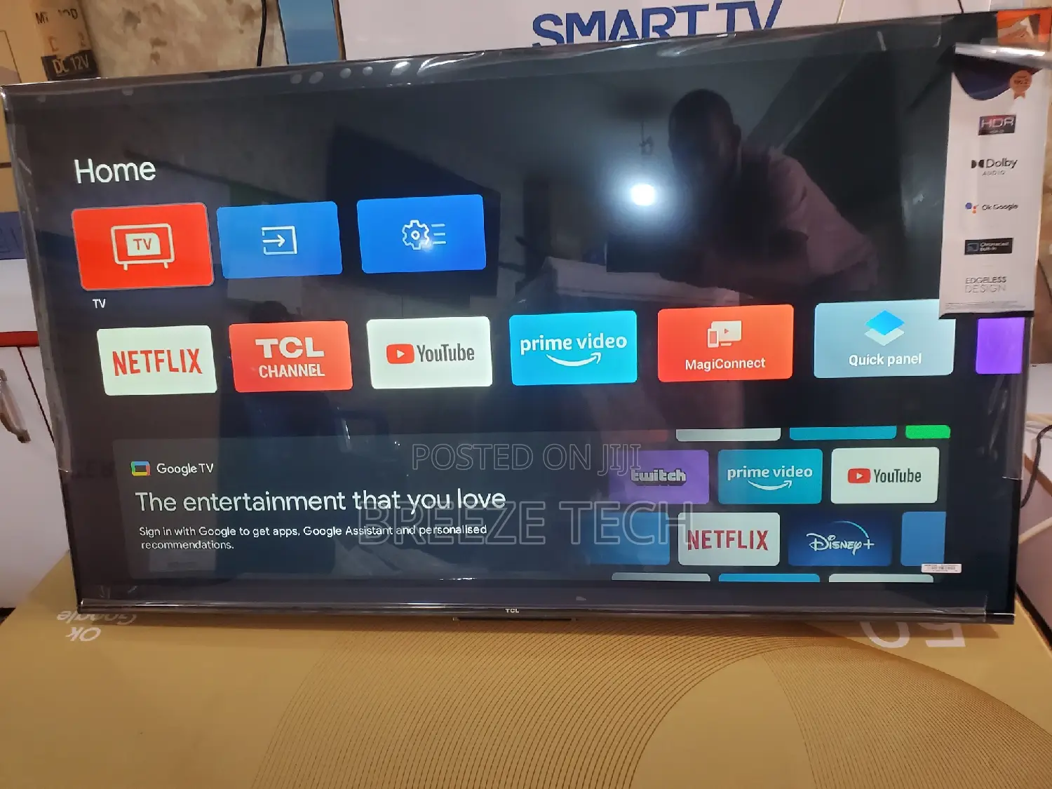 It's 50"Inch Smart TCL