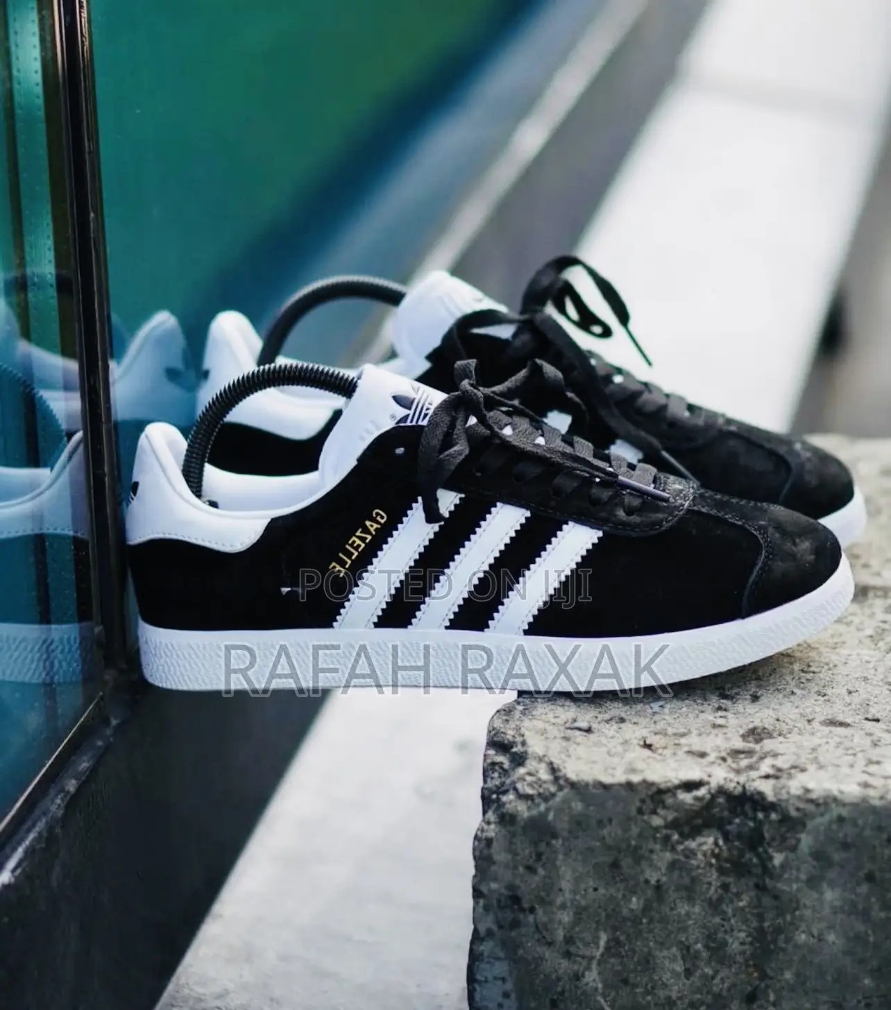 Original Men’S Black Adidas Gazelle Sneakers