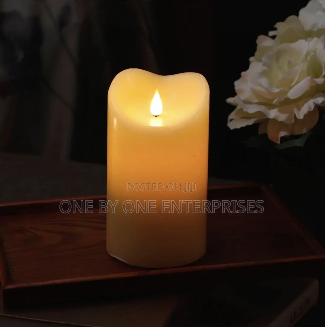 Smokeless Candle Electric Flame Effect Large Candle Lamp