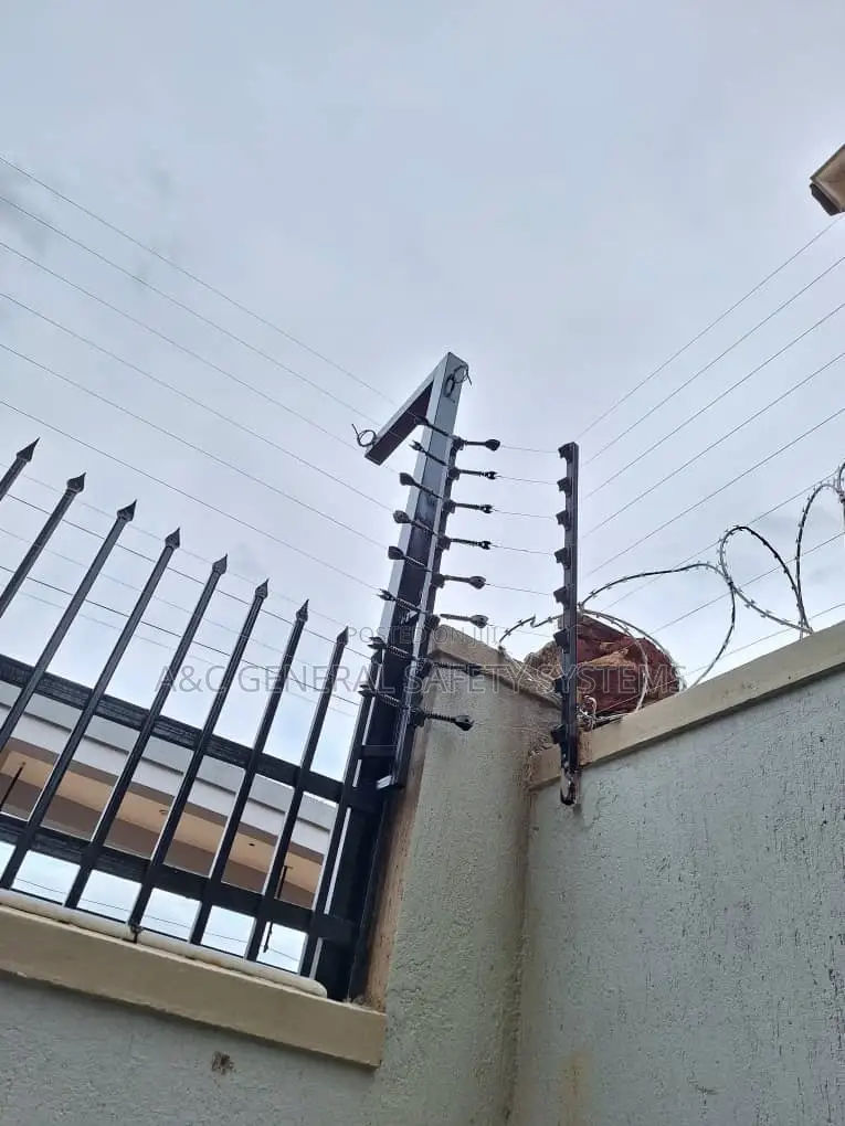 Electric Wire Fencing With Machine Power Backup System