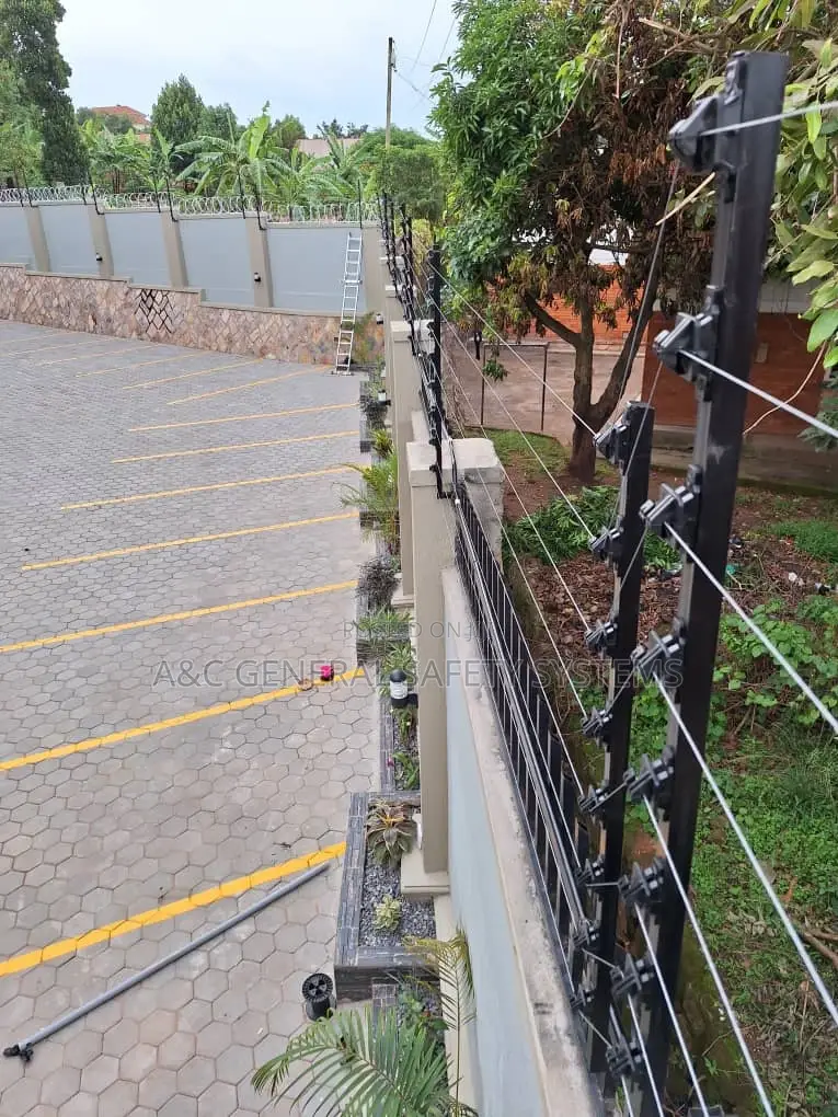 Electric Wire Fencing With Machine Power Backup System