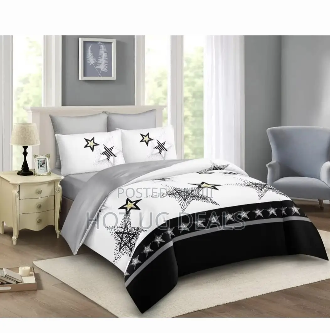 4 Pieces Duvets 5*6 ✓2 Pillowcases ✓1 Bedsheet With Duvet