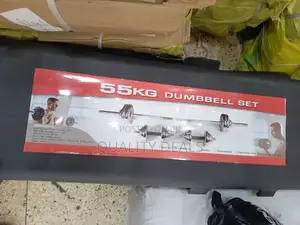 55kg Adjustable Dumbbells Barbell Set