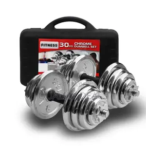 30kg Adjustable Dumbbells and Barbell Set