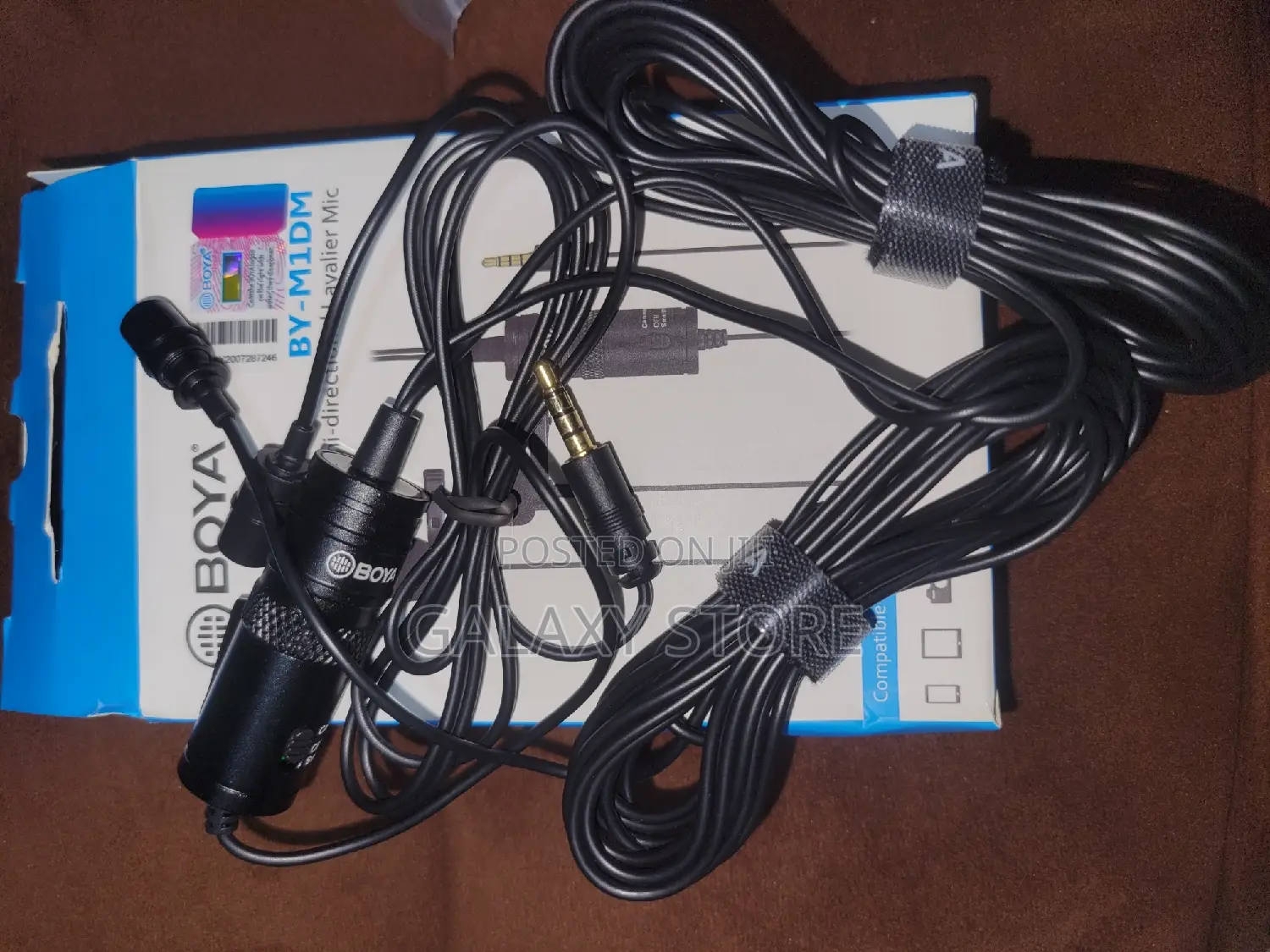 By-M1dm Double Mic Boya Lavalier Wired Microphone
