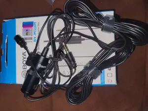 By-M1dm Double Mic Boya Lavalier Wired Microphone