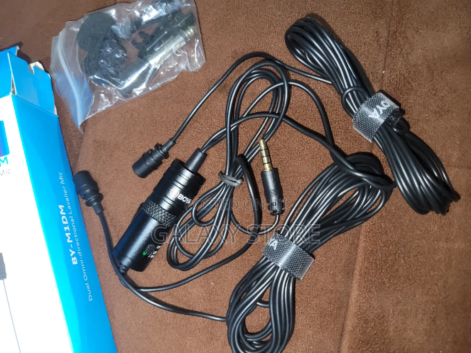 By-M1dm Double Mic Boya Lavalier Wired Microphone