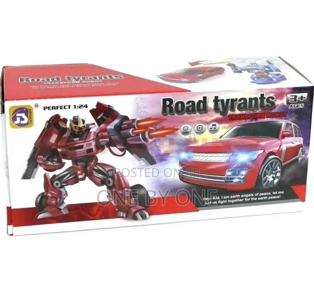Kids Toy Car Road Tyrants Transformer Car for Unisex,Color